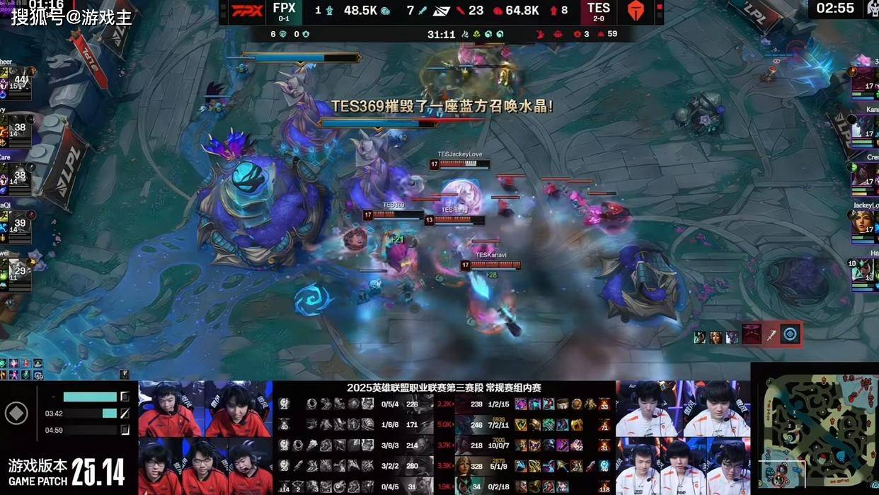 LPL第三(sān)赛段首個(gè)五杀火了,TES再(zài)度领跑积分榜,黑子无從(cóng)下(xià)嘴