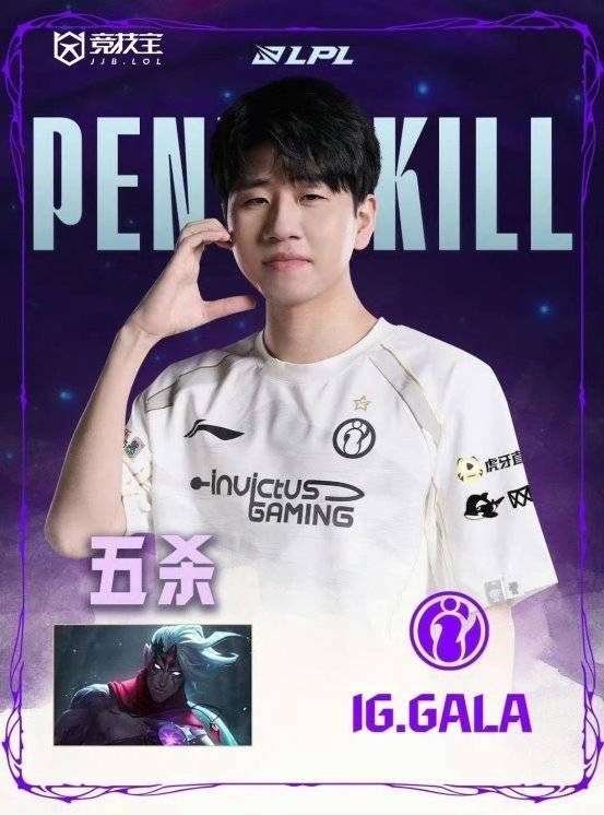LOL： gala成LPL歷(lì)史五(wǔ)杀王
