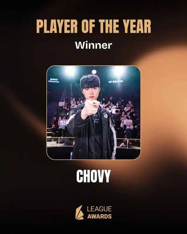 LOL新老交替，Chovy力(lì)压Faker拿年度选手，新王登基(jī)